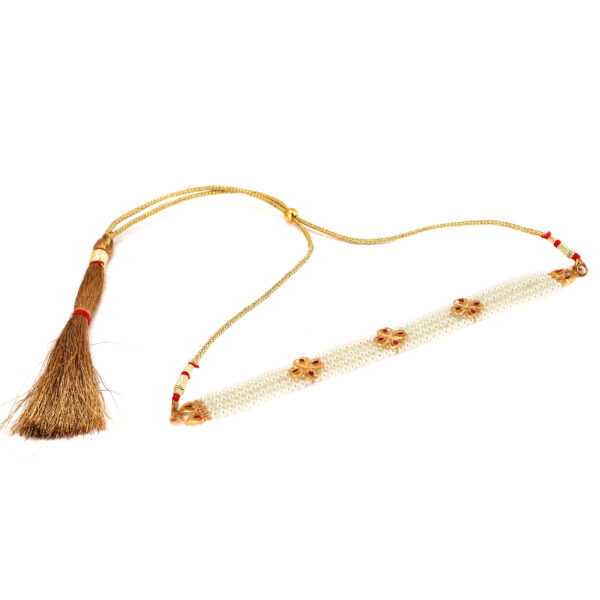 Flower White Beads Choker - Image 2