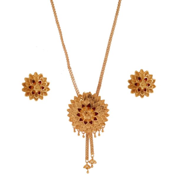 Flower Tie Pendant Set