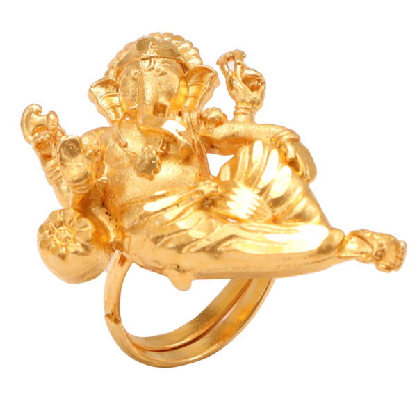 Ganesh Adjustable Finger Ring - Image 2