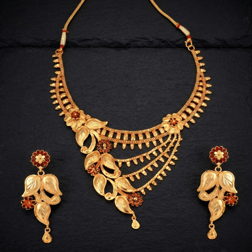 Gold Plated Necklace (MJN047)