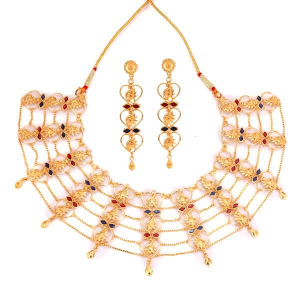 Gold plated bridal necklace