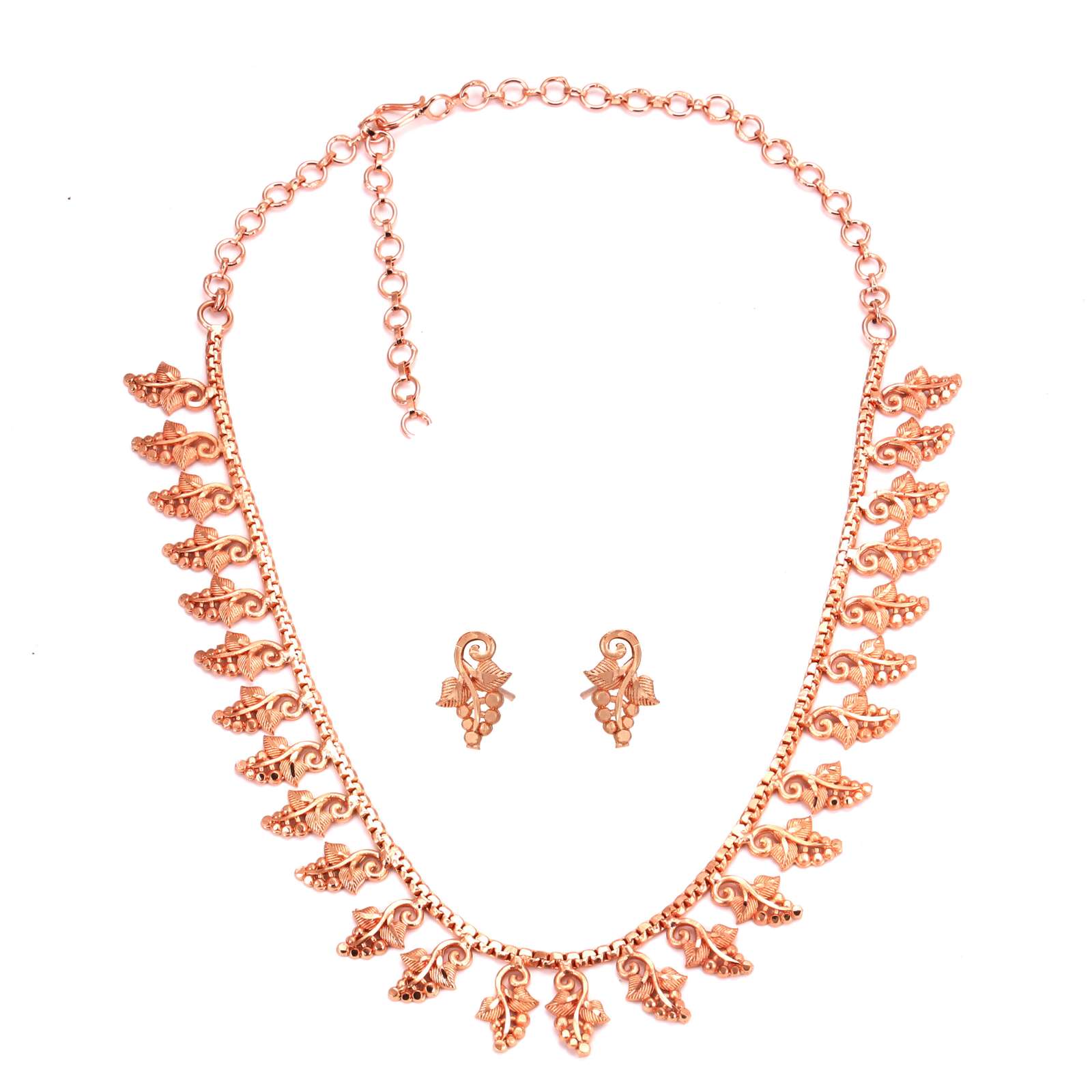 Rose gold plated necklace
