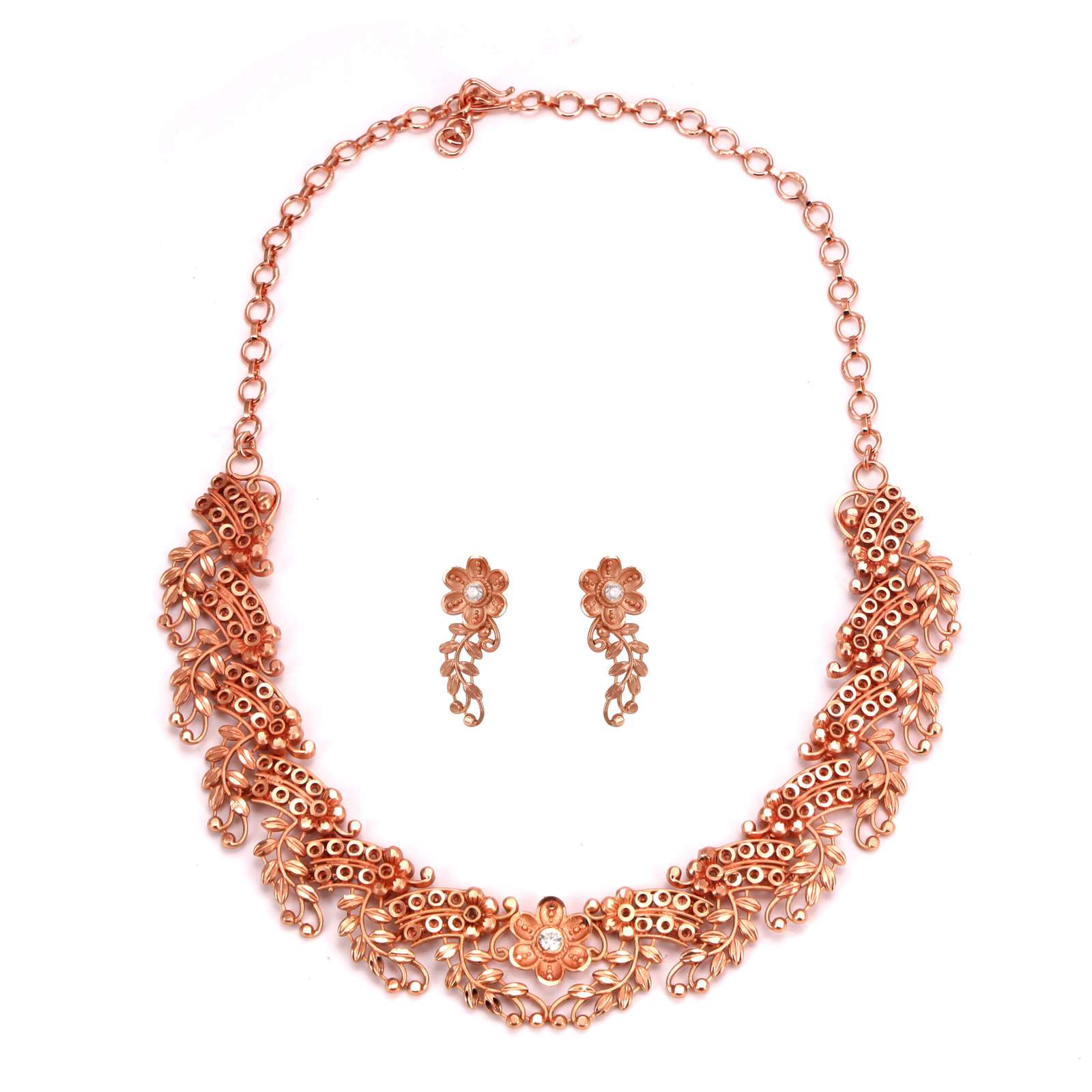 Rose gold plated necklace