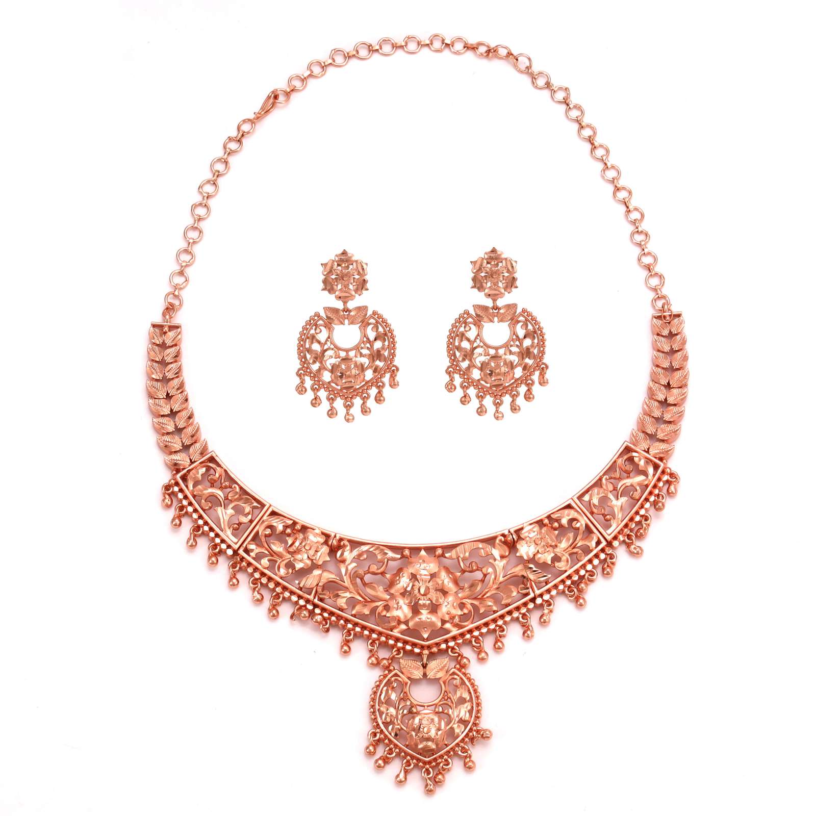 Rose gold plated necklace