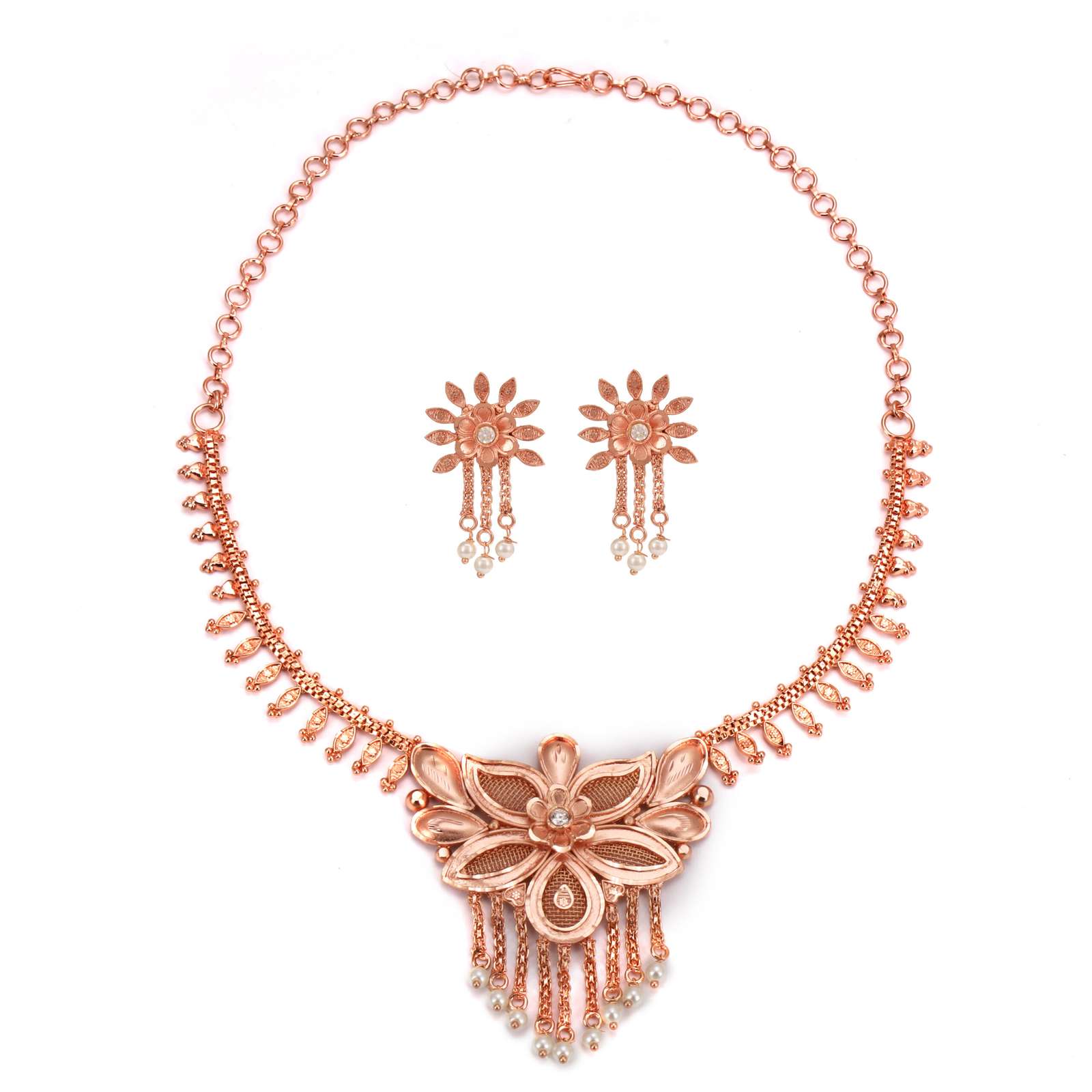 Rose gold plated necklace