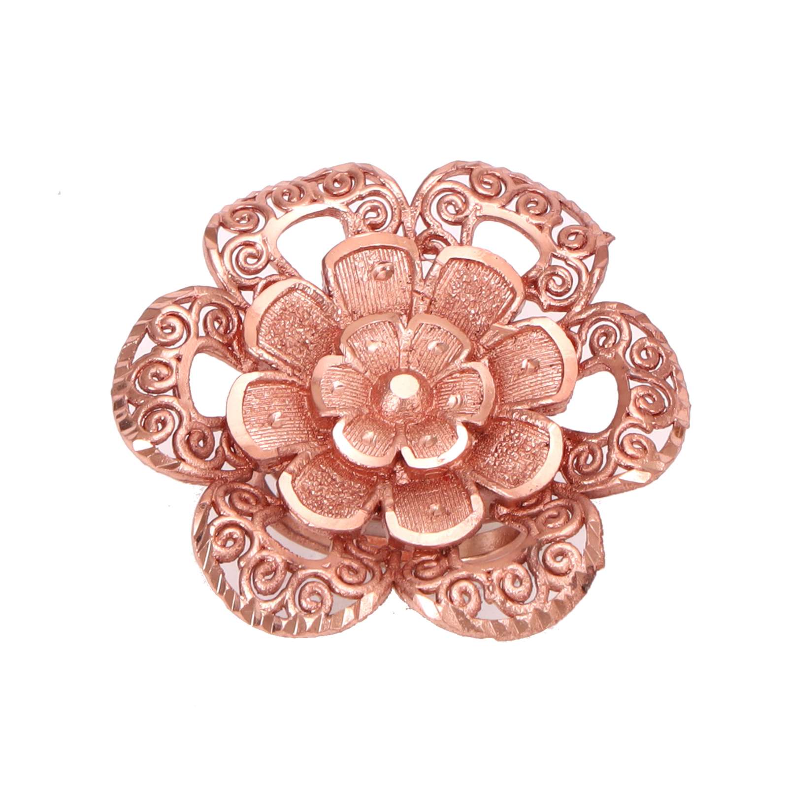 Rose gold plated fingering