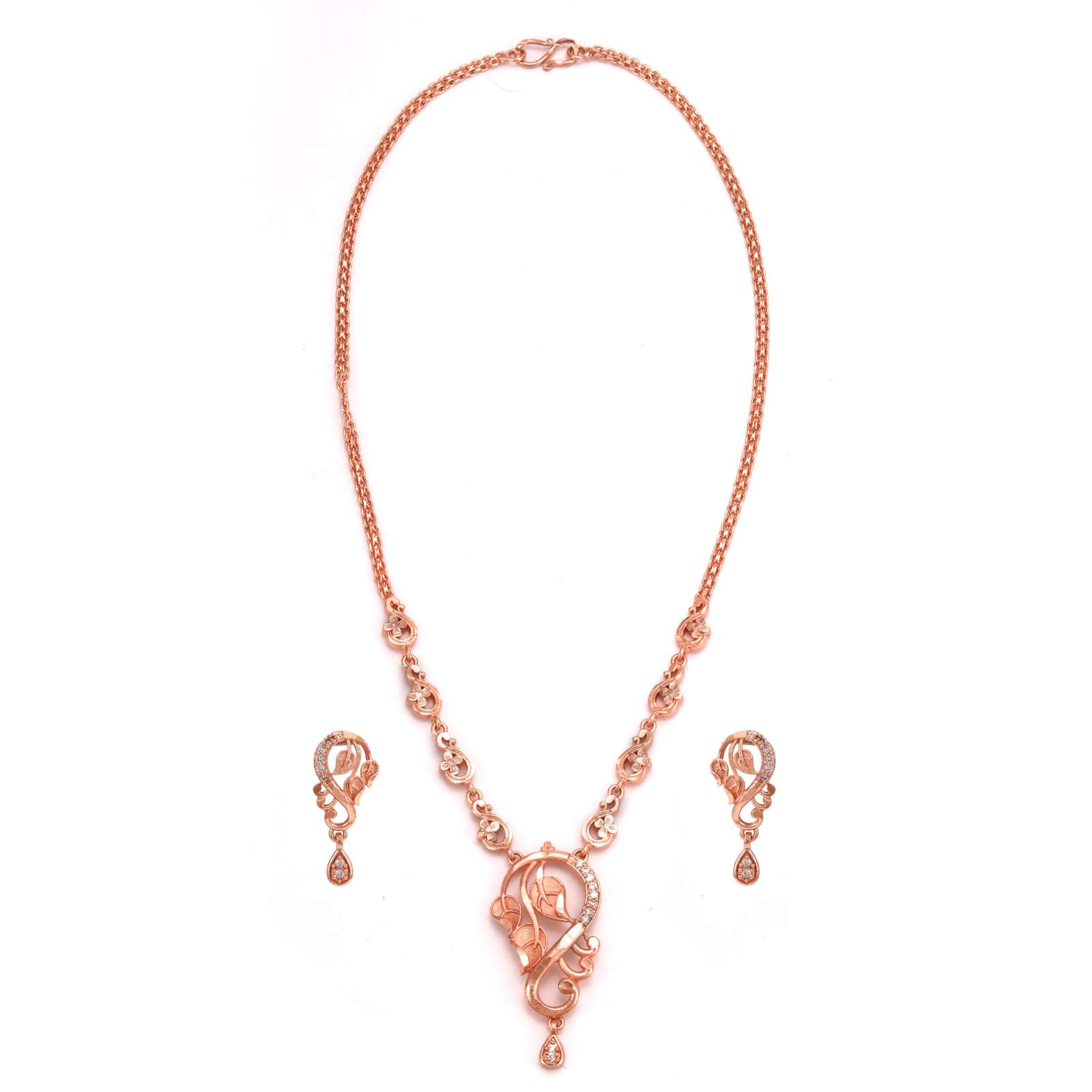 Rose gold plated necklace