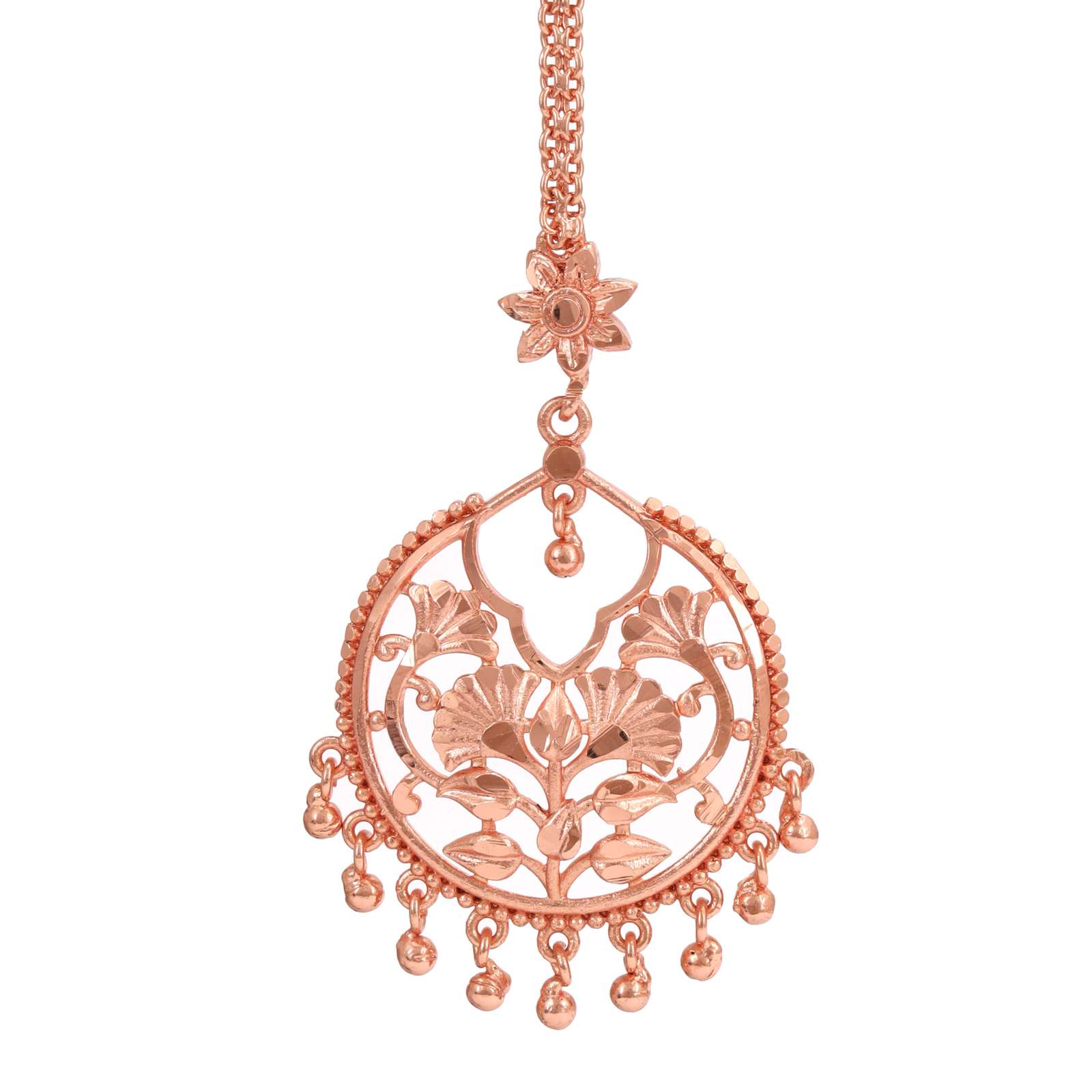 Rose gold plated tikli