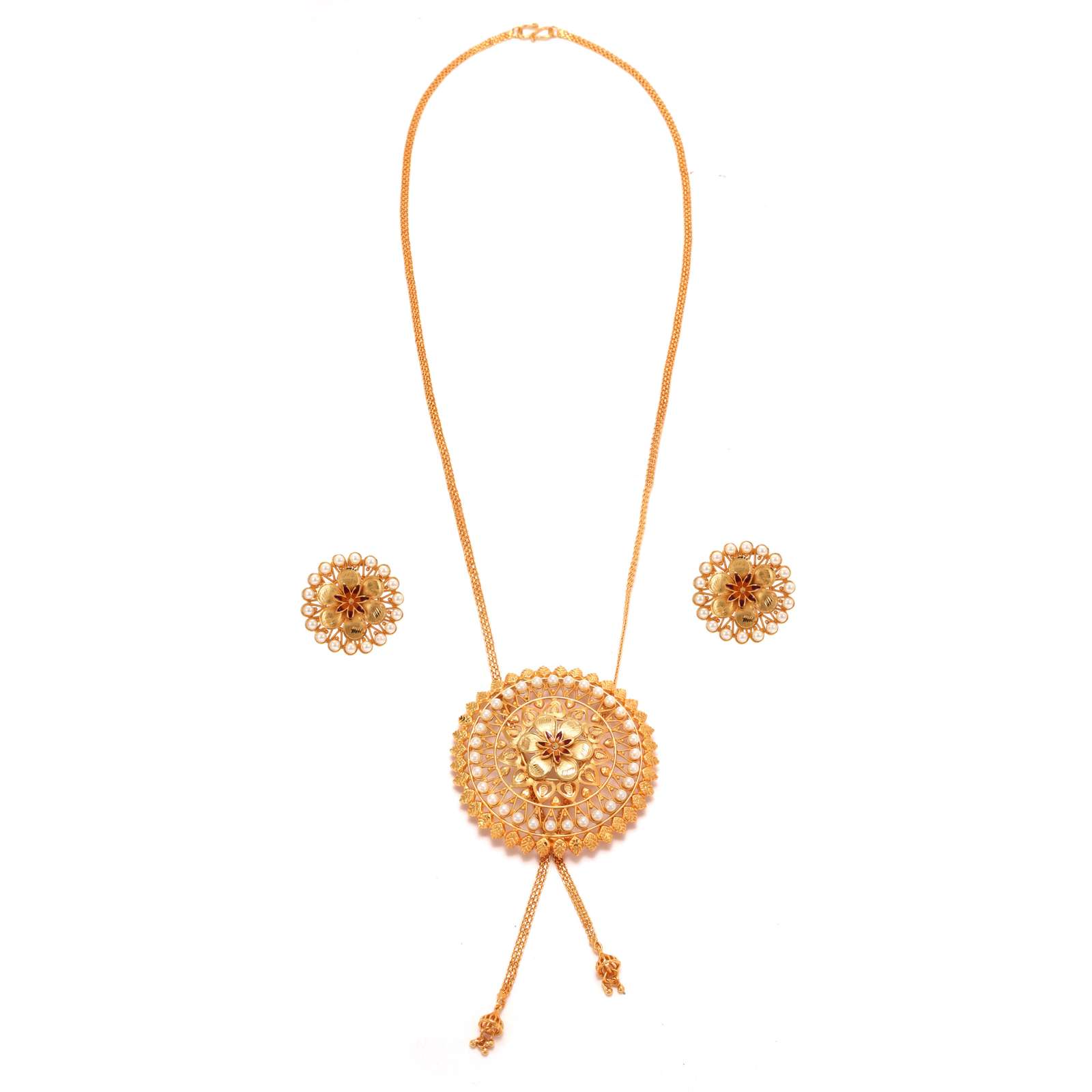 Gold plated tie pendent