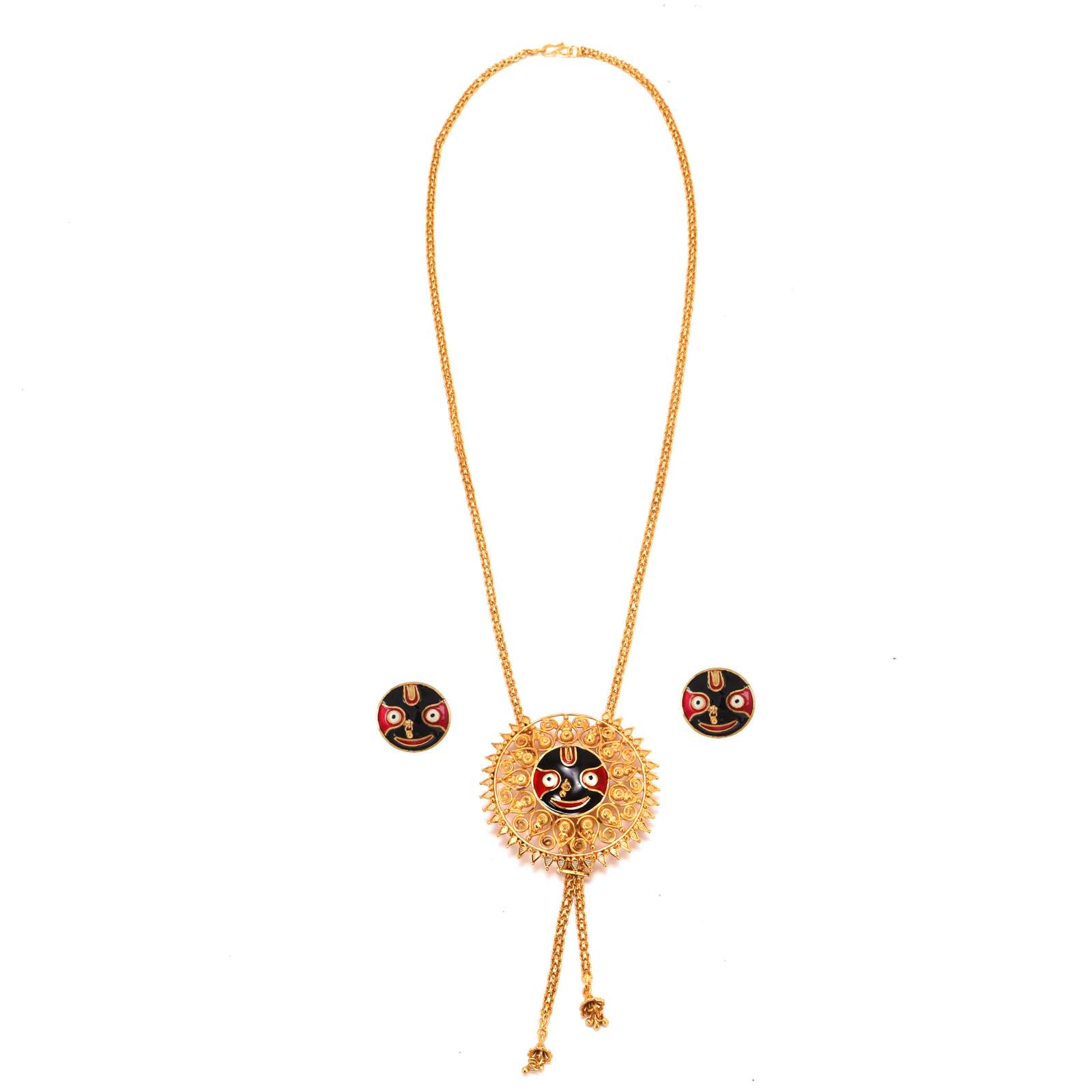 Gold plated tie pendent